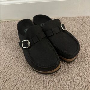NWOT Birkenstock Buckley Moccasin (black, ladies size 9)